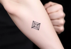 geometric lines tattoo idea