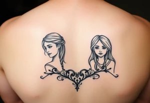 Something to represent mother Jean and two daughters Sarah and Nora birth months are january February and August tattoo idea