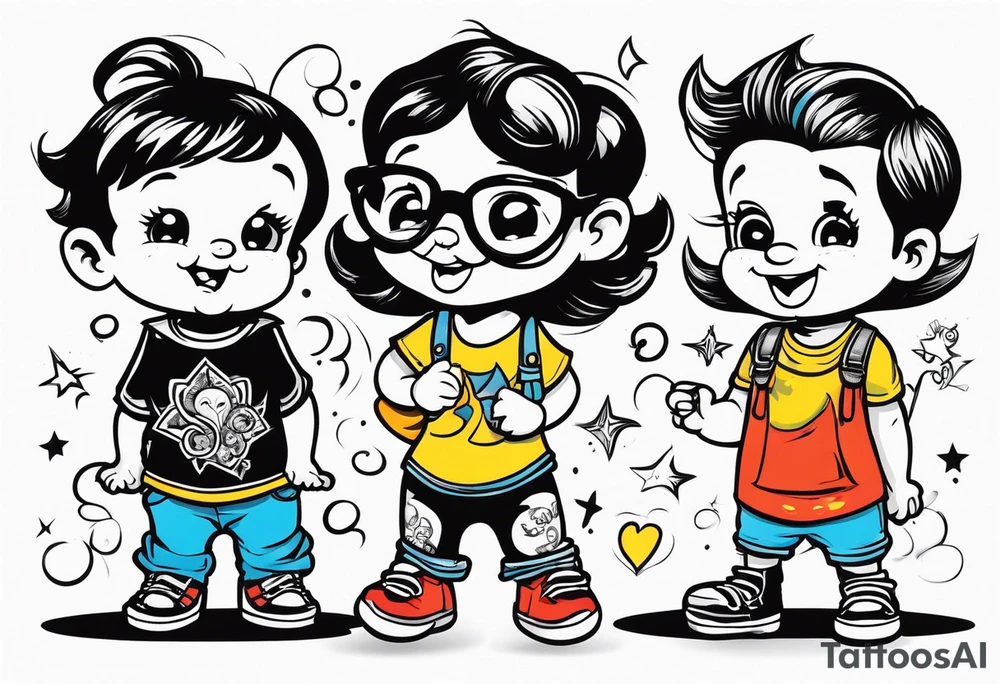3 TODDLERS tattoo idea