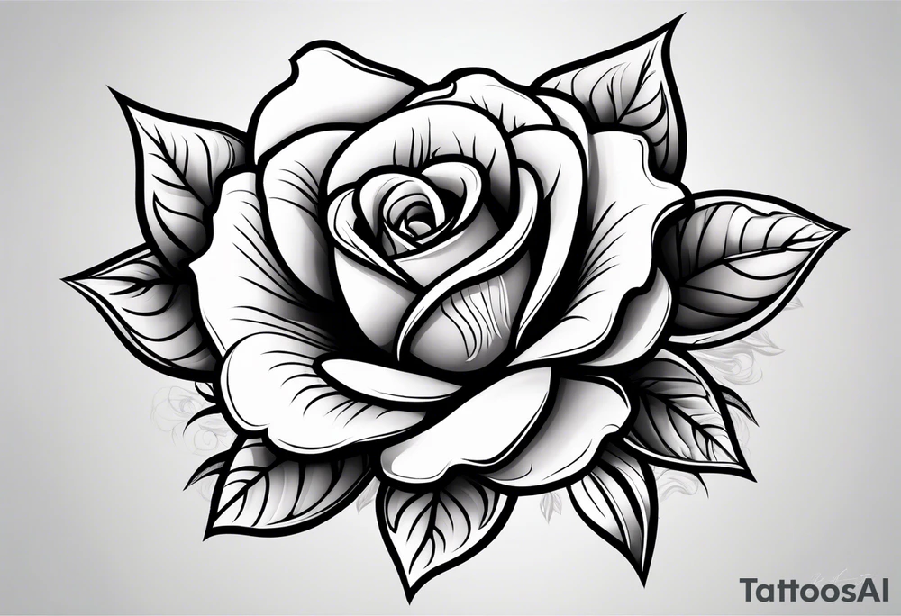 White rose, blood, eternaly yours tattoo idea