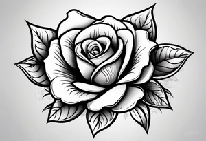 White rose, blood, eternaly yours tattoo idea