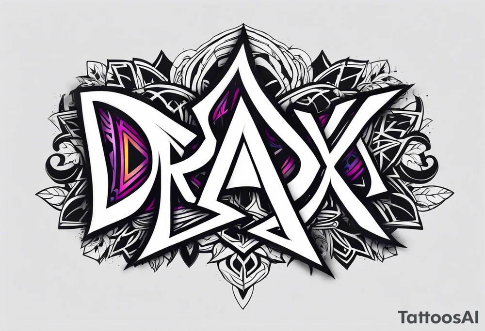 The name Drax tattoo idea