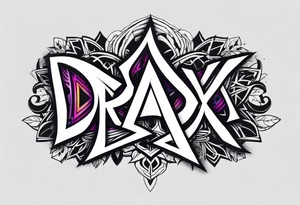 The name Drax tattoo idea