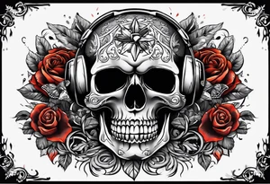 skull with the words "GenX OG" tattoo idea