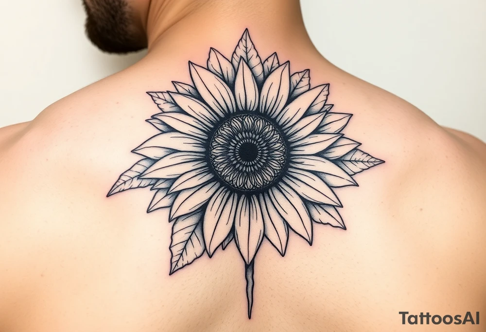 Sunflower tattoo idea