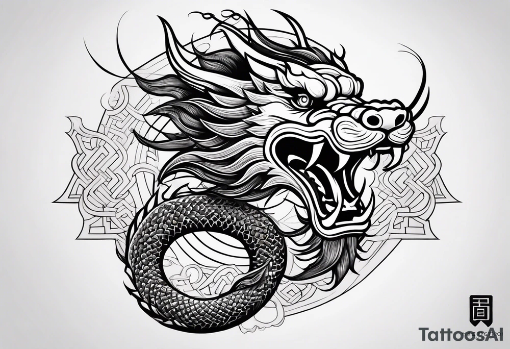 Chinese dragon tattoo idea
