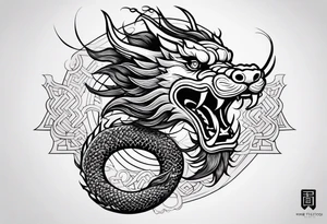 Chinese dragon tattoo idea