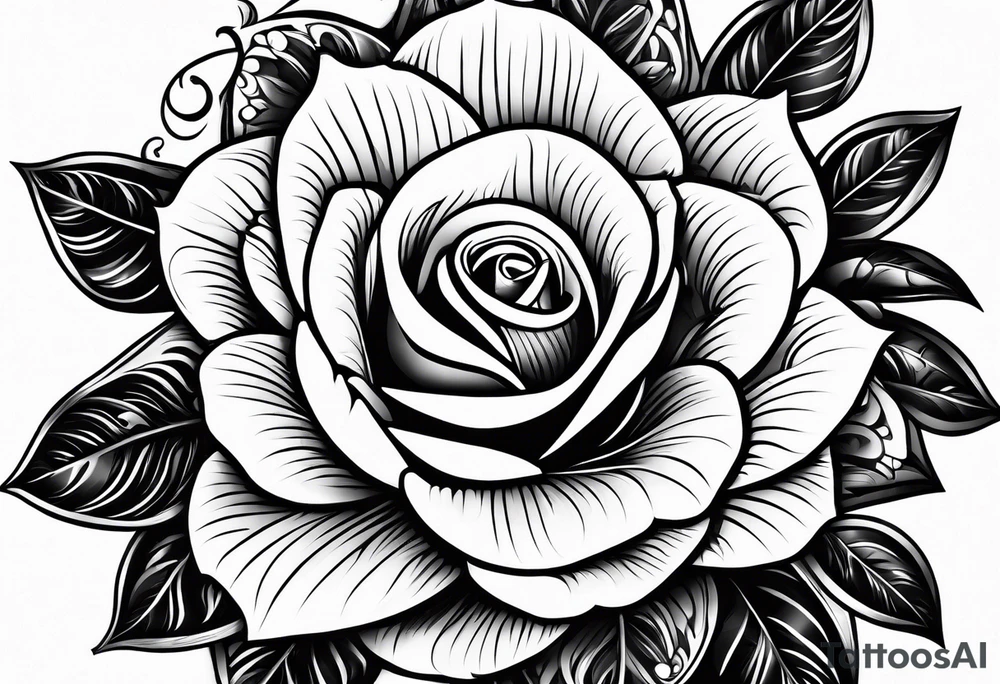 rosery beads tattoo idea