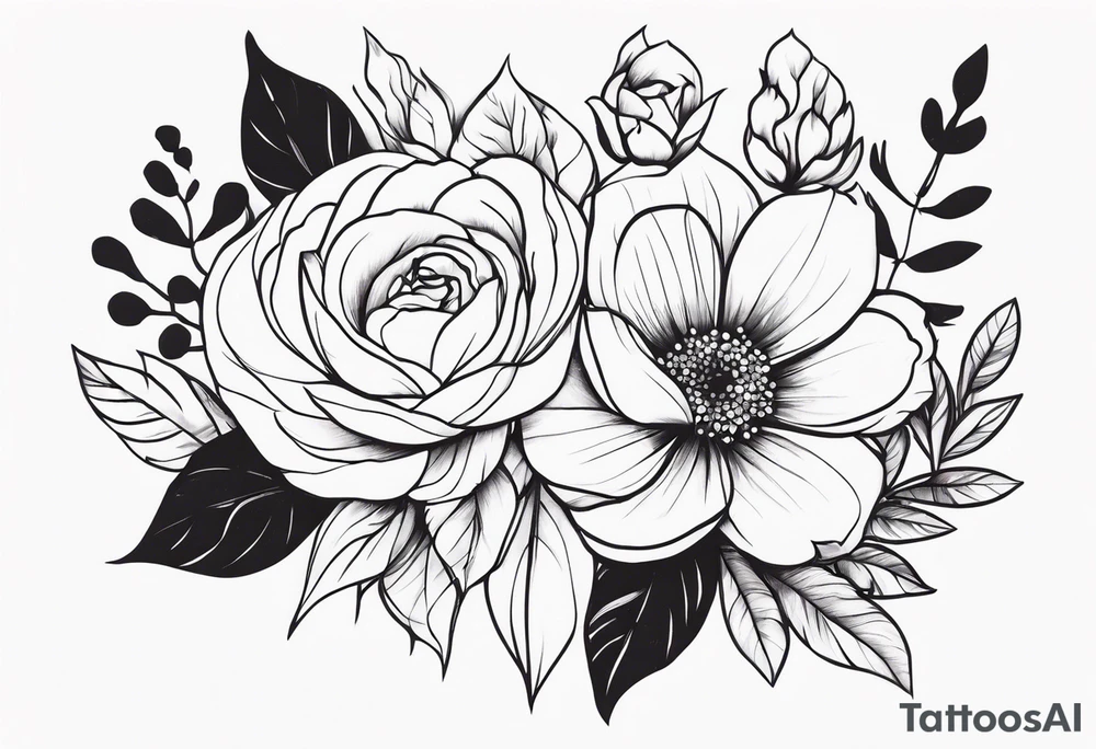 Floral sleeve tattoo idea