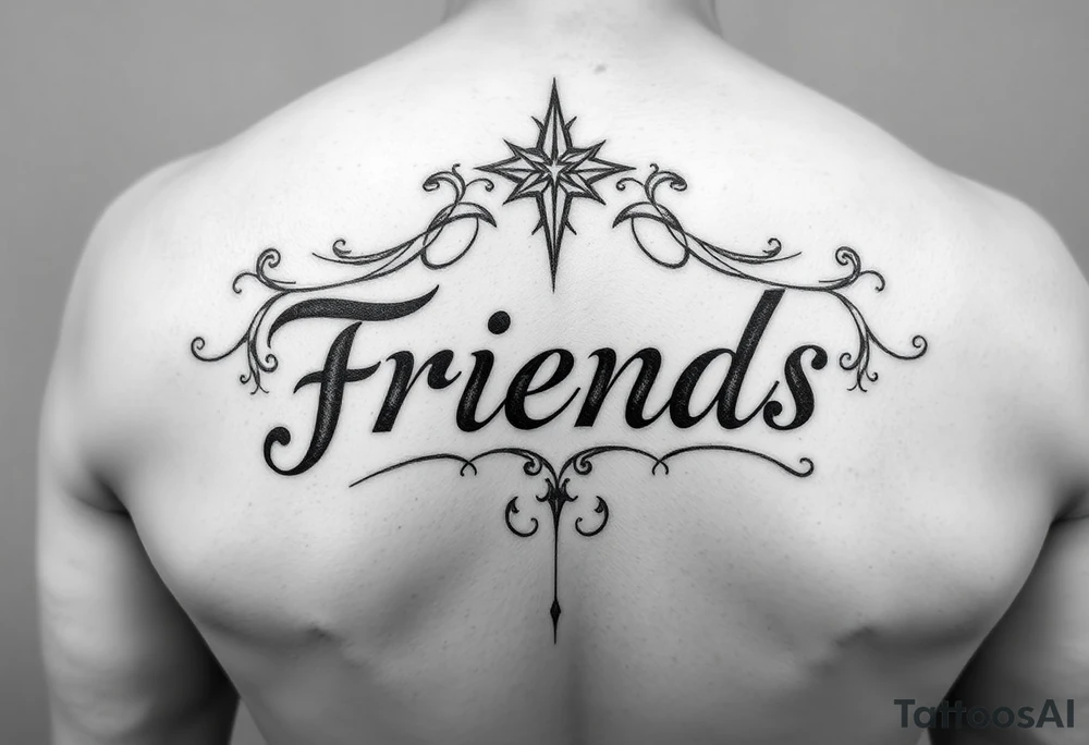 I need a small tattoo that mean friends tattoo idea