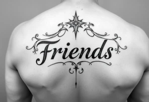 I need a small tattoo that mean friends tattoo idea