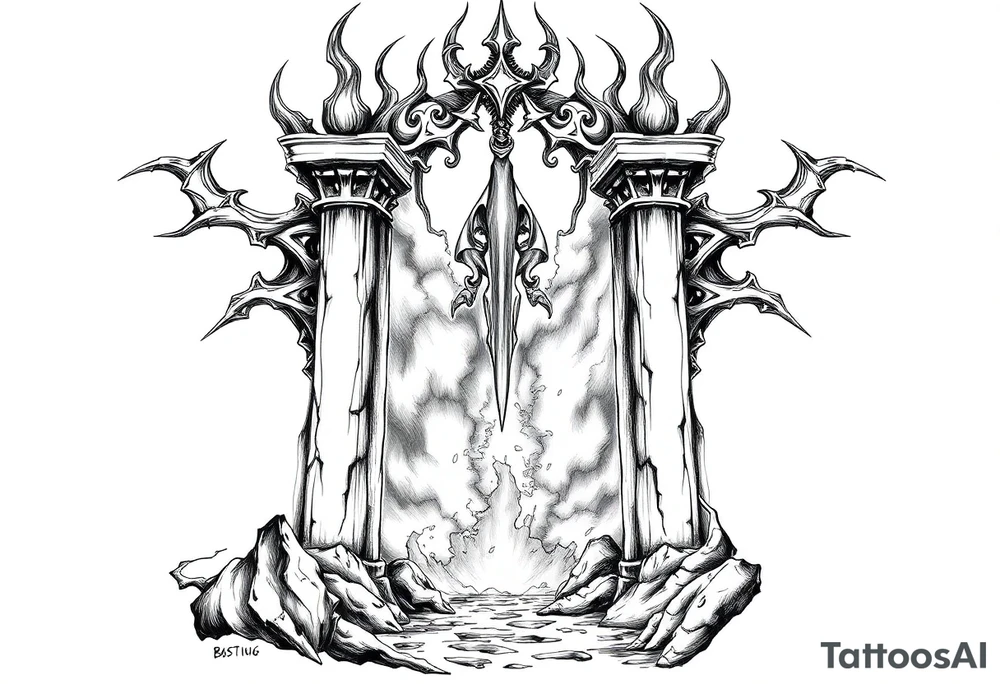 gates of hell tattoo idea