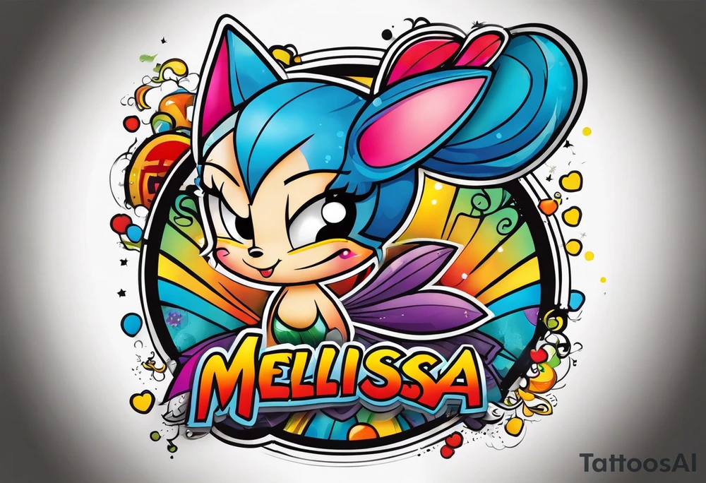 Name melissa tattoo idea