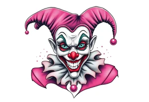 Silly jester tattoo idea