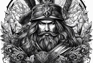 Art showing War tattoo idea
