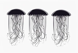 traditional style jellyfish tattoo idea