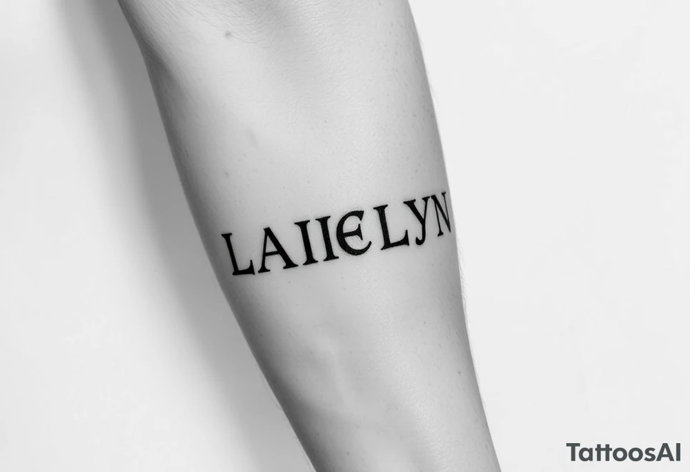 Nordic runes
Names Lakelyn tattoo idea