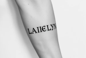 Nordic runes
Names Lakelyn tattoo idea