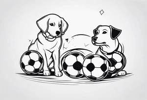 FOOTBALL
DOGS tattoo idea