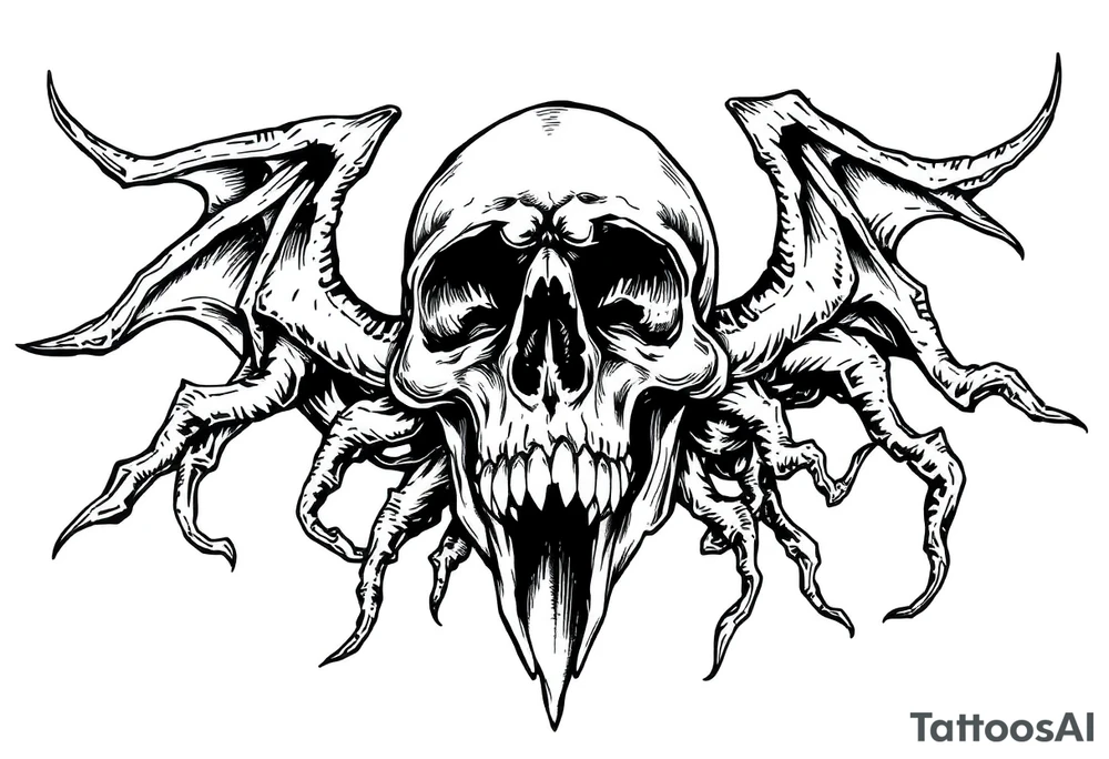 Black plague tattoo idea