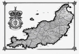 map of uk tattoo idea