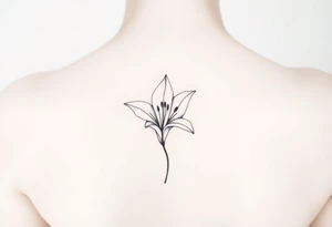 White lilly tattoo idea
