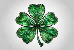 4 leaf clover tattoo idea