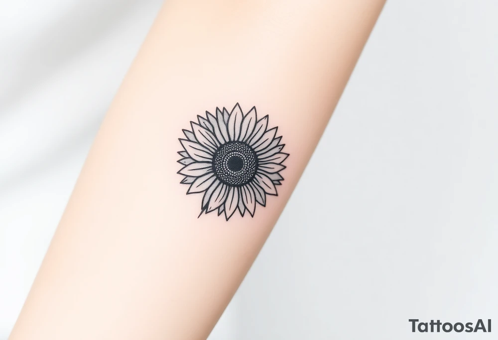 Sunflower tattoo idea
