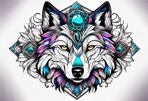 Stoned Wolf tattoo idea