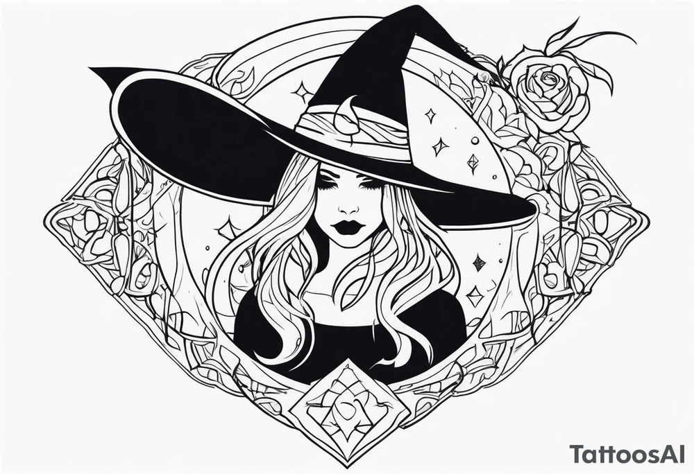witch tattoo idea