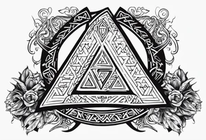 Valhalla 
Sword shield valknut  axe norse dragon tattoo idea