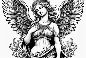 KinderEngel statue tattoo idea