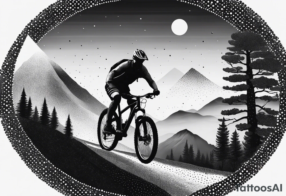 mountain bike tattoo idea