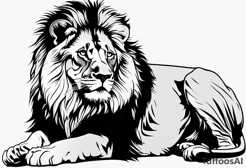 Lion from atlas tattoo idea