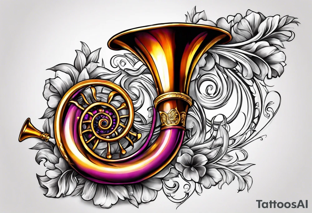 italian horn tattoo idea