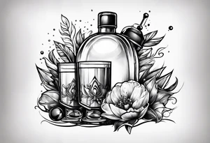 Molotov cocktail bomb tattoo idea