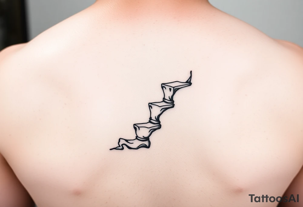 One step at a time on white back ground tattoo idea