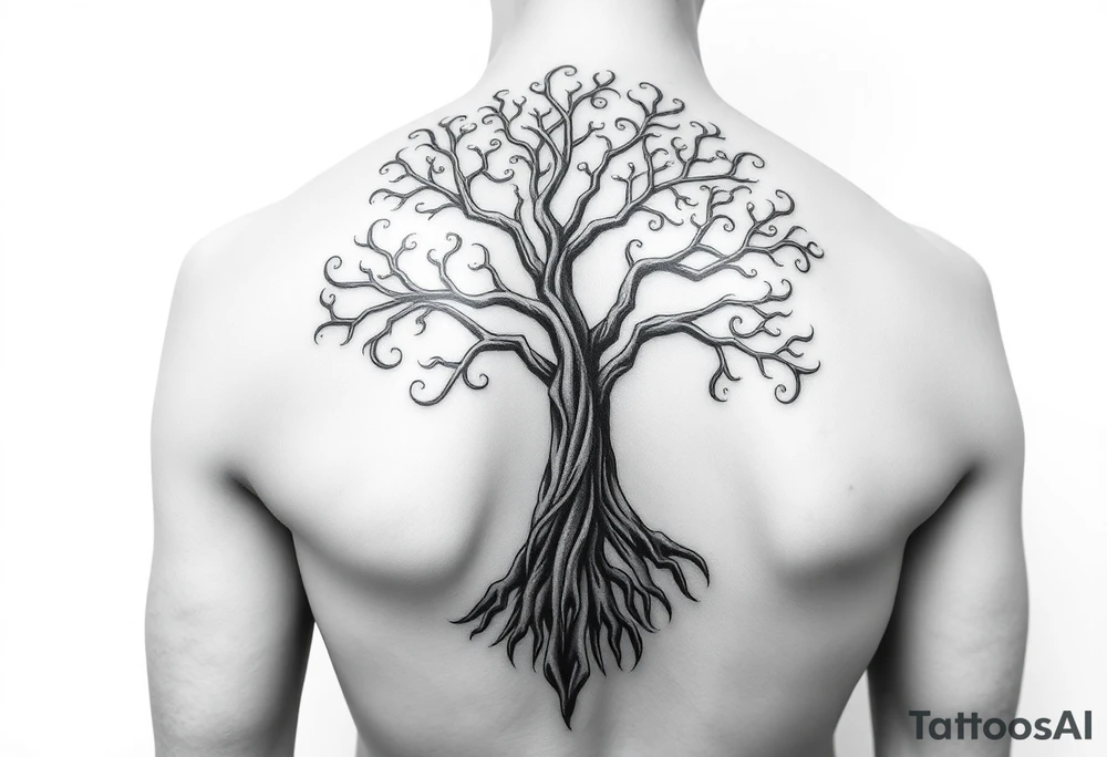 Irish shoulder tattoo, that is non-religious and has a Celtic tree tattoo idea