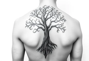 Irish shoulder tattoo, that is non-religious and has a Celtic tree tattoo idea