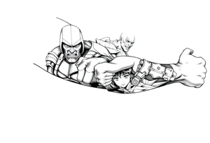 Comic characters tattoo idea