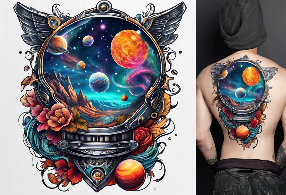 Shephard outerspace tattoo idea