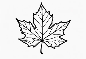 maple leaf tattoo idea