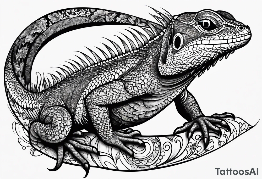 Lizard tattoo idea