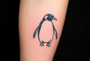 Penguin melting tattoo idea