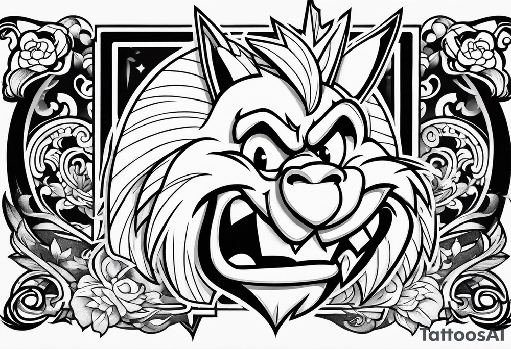 The looney tunes character taz tattoo idea