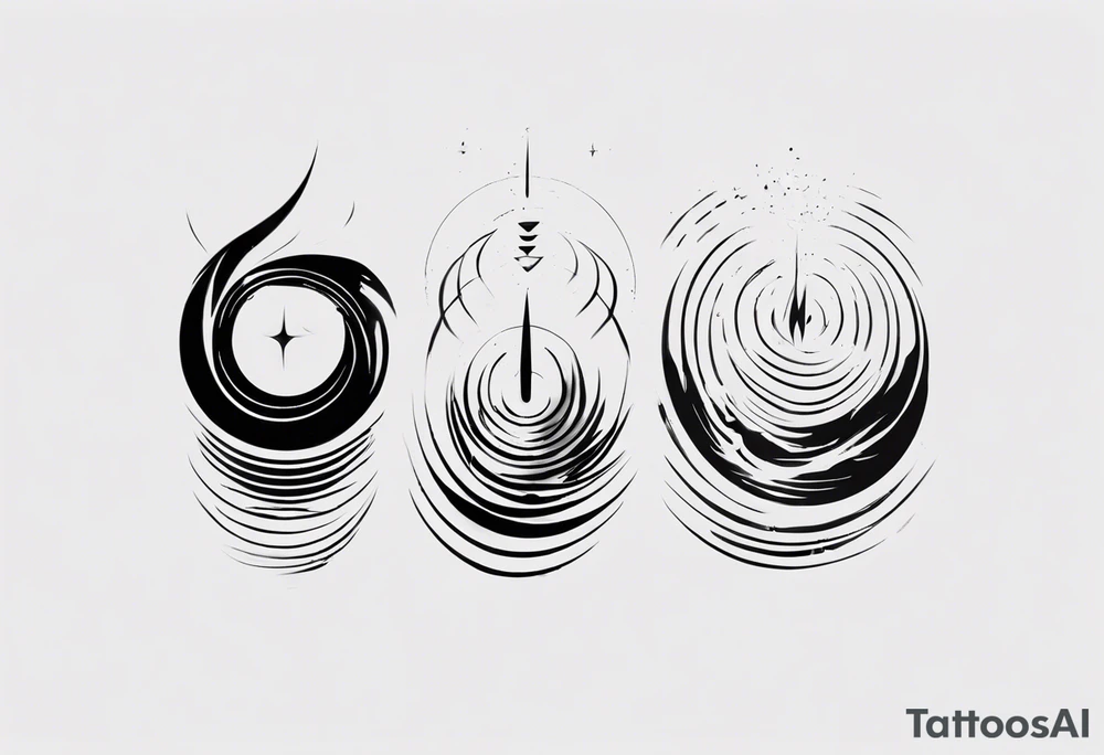 god is in the soundwaves tattoo idea