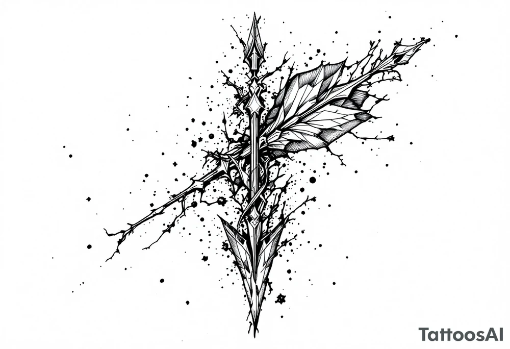 arrow that stands down tattoo idea