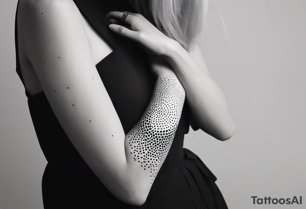 LINE AROUND SHOULDERS TO THE WRIST tattoo idea