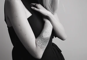 LINE AROUND SHOULDERS TO THE WRIST tattoo idea