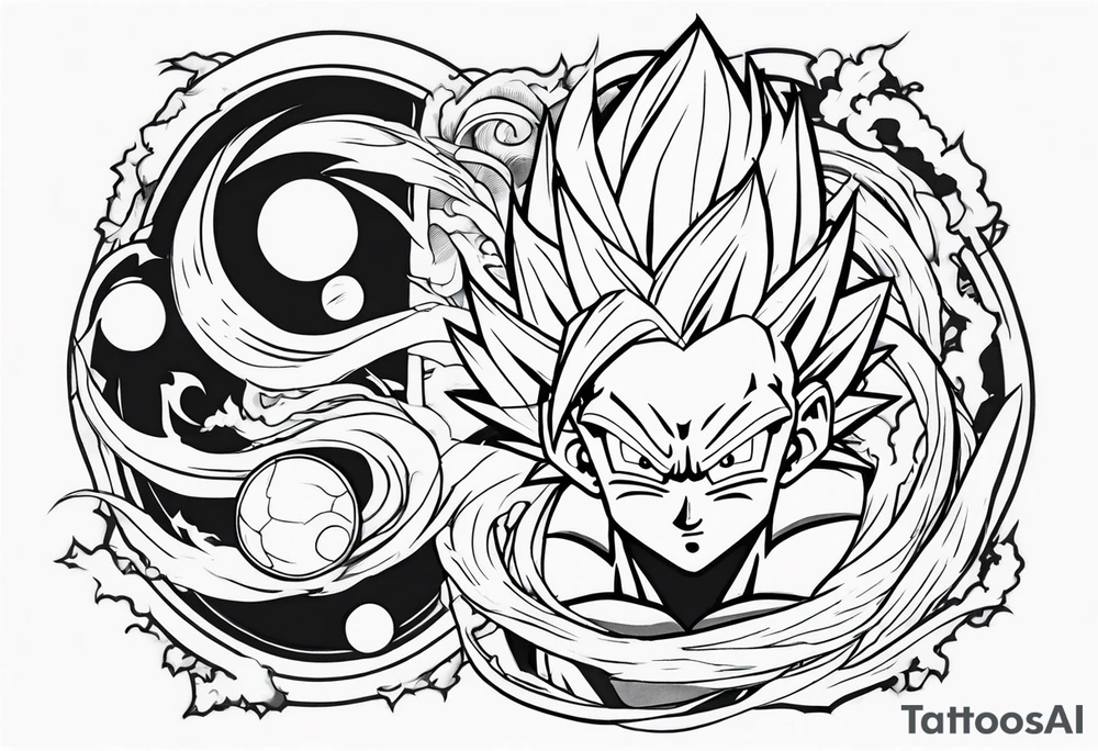 Dragon ball z sleeve tattoo idea